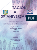 Invitación Aniversario