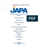 Tarea VI, Simulación de Marketing (Continuación)