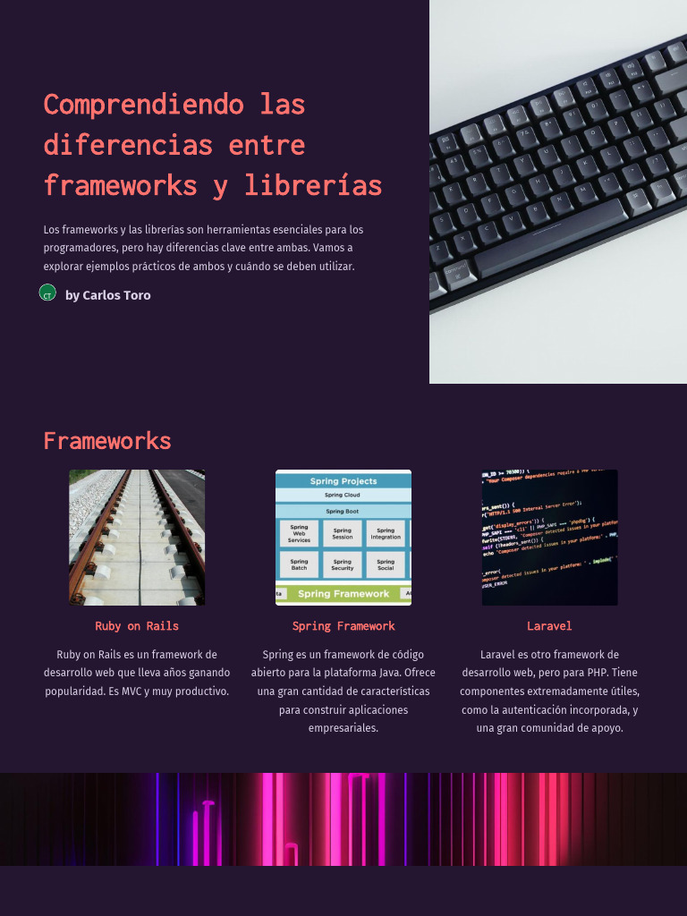 Frameworks Vs Librerias | PDF | Marco de software | J Query