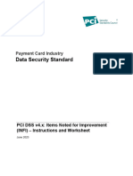 PCI DSS v4 X INFI Instructions and Worksheet