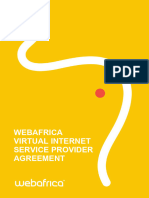 Web Africa Reseller Agreement
