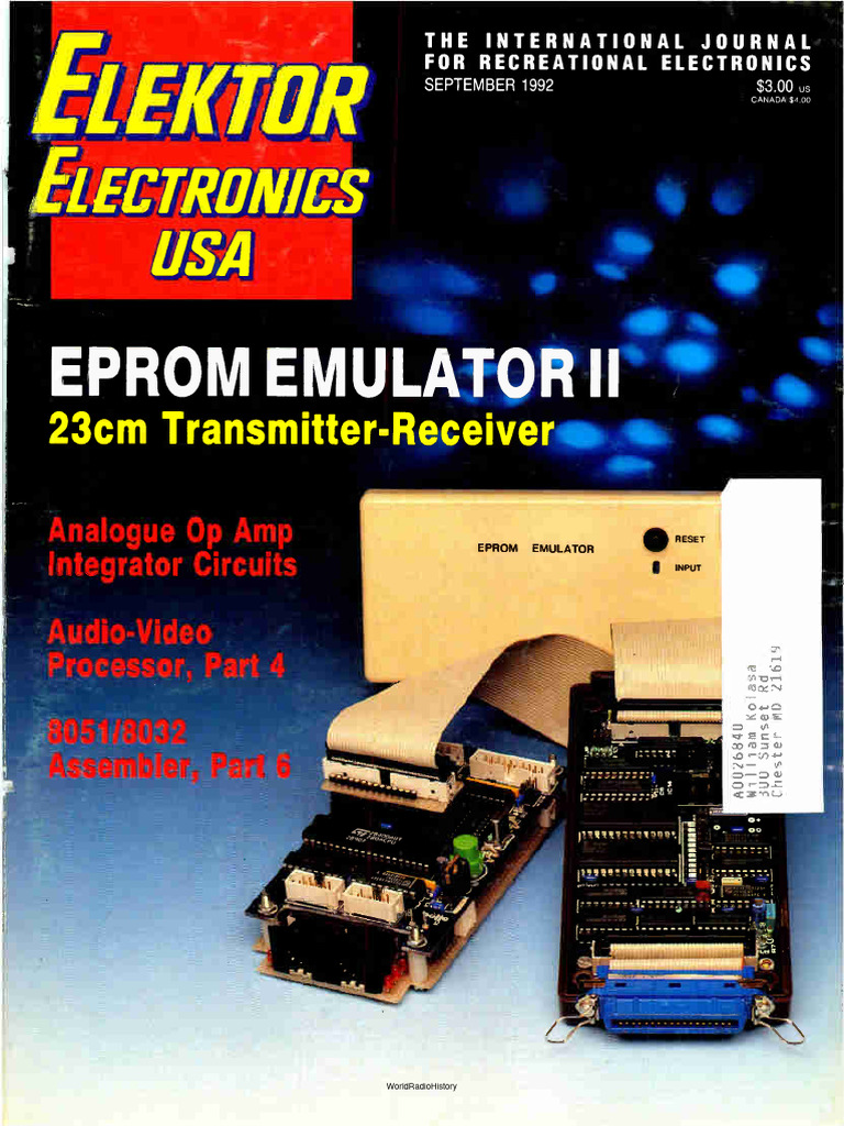 Elektor Electronics USA 1992 09 | PDF | Amplifier | Microphone