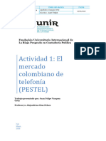 Actividad El Mercado Español de La Telefonía (PESTEL)