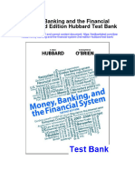 Money Banking and The Financial System 2nd Edition Hubbard Test Bank