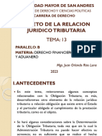 Tema 13. Objeto de La Relacion Juridico Tributaria