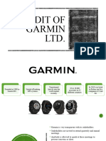 Audit of Garmin LTD