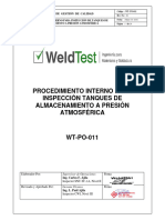 Prueba de Vacío - Estracto WT-PO-11 Tanques