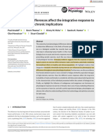 Physiological Sex Differences Affect The Integrative Response To Exercise Acute and Chronic