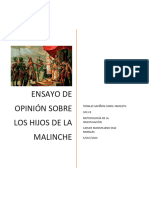 Ensayo de Opinión Sobre Los Hijos de La Malinche