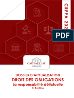 CRFPA 2022 Extraits Dossier Dactualisation Droit Des Obligations Responsabilite Delictuelle