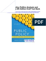 Public Policy Politics Analysis and Alternatives 6th Edition Kraft Test Bank