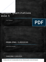 Métodos Quantitativos Aula 5