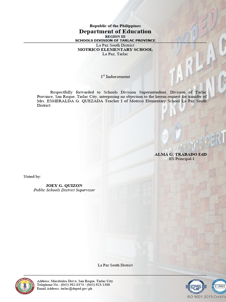 Letter of Intent | PDF