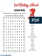 Word-Search: Find and Circle The Vocabulary Words. Look For Them Both Horizontally and Vertically