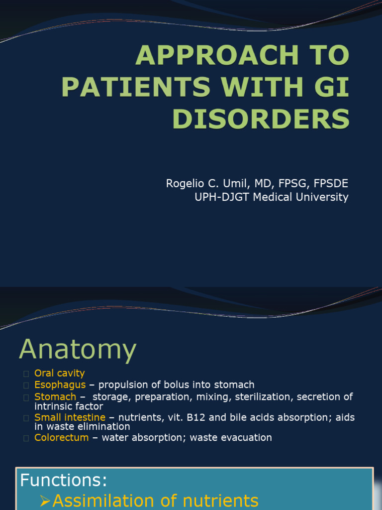 Gastrointestinal System Overview | PDF | Gastroesophageal Reflux ...