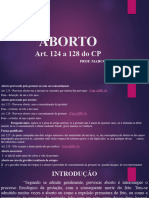 Aborto Art. 124 A 128 Do CP