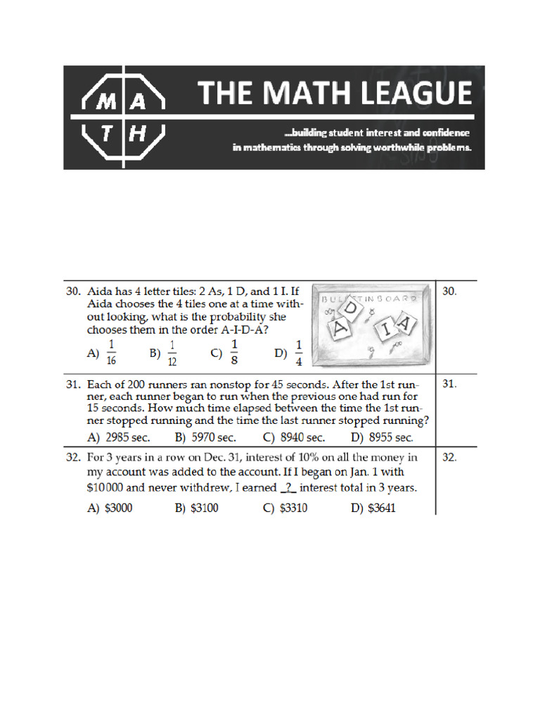 Problem of the week 10 pdf
