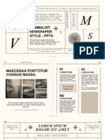 Plantilla - Minimalist Newspaper Style - Studywithart