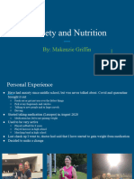 Sports Nutrition Anxiety and Nutrition 1