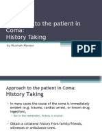 Approach To The Patient in Coma - History Taking