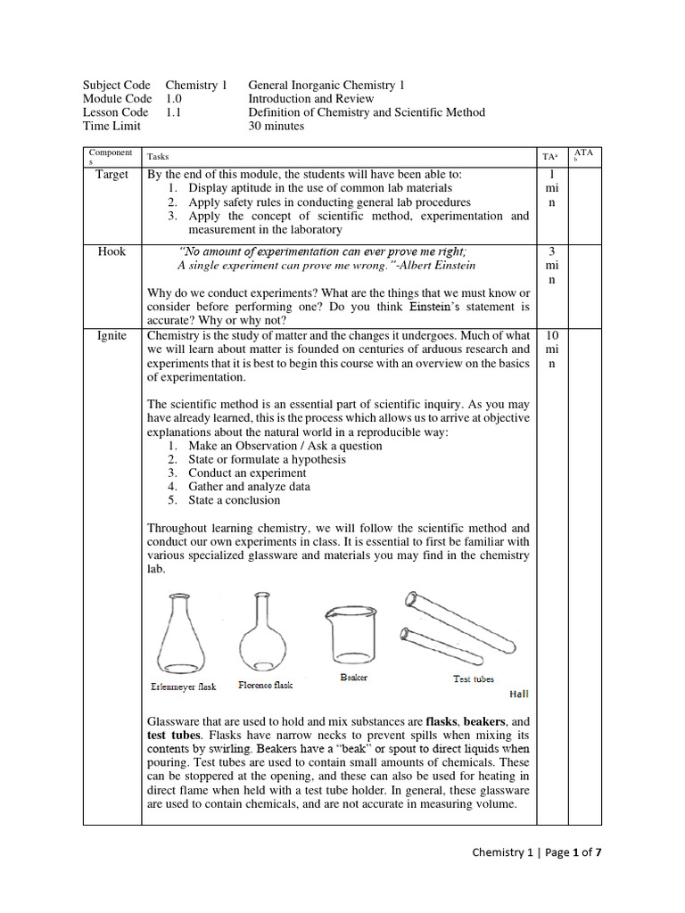 Lg1 1 definition of chemistry and scientific method pdf scientific