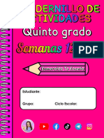 ? 5° S12-S13 - CUADERNILLO DE ACTIVIDADES ? Esmeralda Te Enseña ? ANEXOS?