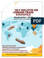 Monthly Bulletin On Foreign Trade Statistics - September 2023