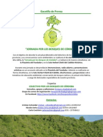 2da Gacetilla "Jornada Por Los Bosques de Cordoba"