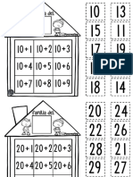 Casitas de Las Familias de Los Números Por Materiales Educativos Maestras