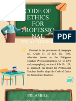  Code of Ethics for Teachers