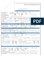 Formulario Conocimiento Del Cliente