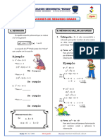 Álgebra 3ro Bim IV Sem - 02 Ecuaciones de 2do Grado