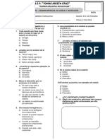 Examen de Ciencia 4to Grado Mensual Iv Bimestre