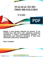 Regionalização Do Território Brasileiro