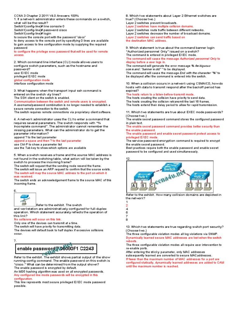 Chap 2 | PDF | Network Switch | Password