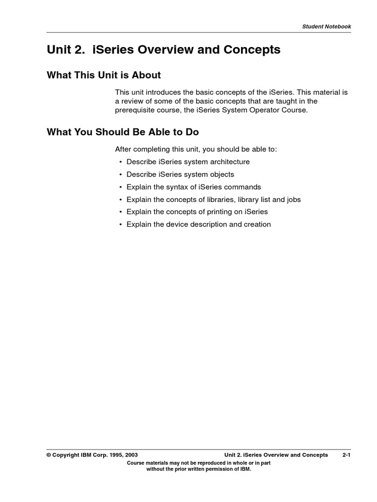 ISeries Concept | PDF | Computer Program | Programming