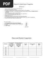 Dance Mechanics ScoreSheet