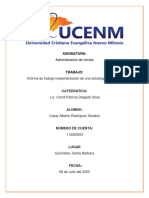 Informe de Trabajo Implementación de Una Estrategia de Ventas