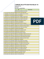 PTS - PAS - Ilmu Pengetahuan Alam (IPA) - 7 B