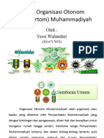 Organisasi Otonom (Ortom) Muhammadiyah: Oleh: Yessi Wulandari