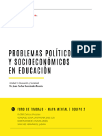 Problemas Políticos Y Socioeconómicos en Educación: Foro de Trabajo - Mapa Mental - Equipo 2