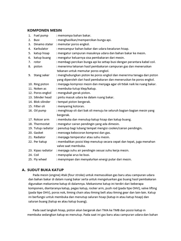 Mekanisme Katup 2 | PDF | Teknologi & Rekayasa