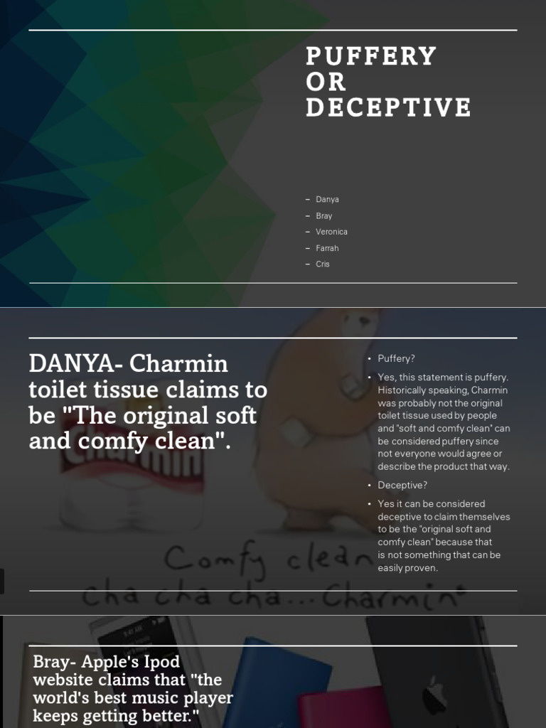 Puffery or Deceptive | PDF | I Pod