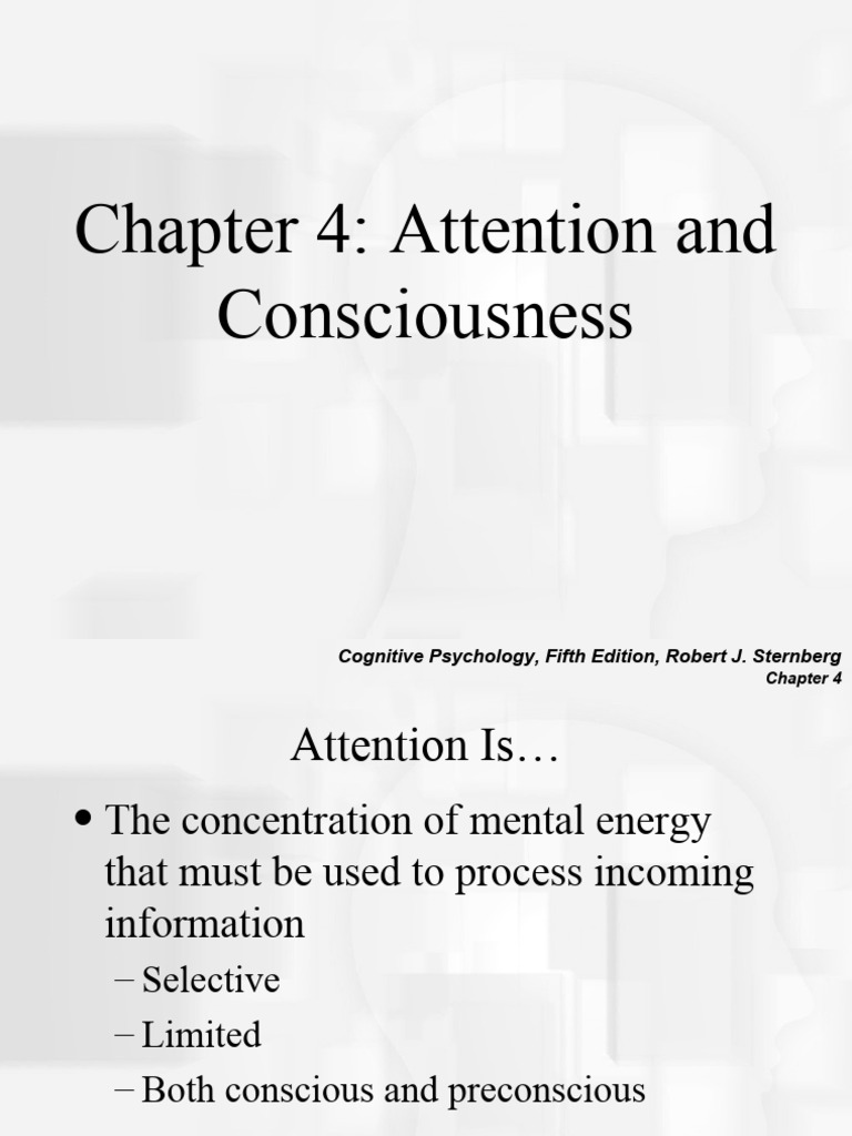 Chapter4 Lecture2atten PDF Attention Priming (Psychology)