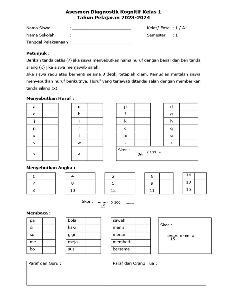 Format Asesmen Diagnostik Kognitif Lisan Pdf