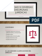 Unidad Iv Diversas Disciplinas Jurídicas