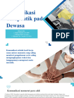 Komunikasi Teraputik Pada Pasien Dewasa