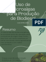 Cópia de Cópia de Uso de Microalgas para Produção de Biodiesel