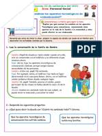 Ficha de Aplicacion Jueves 23 de Setiembre Personal Social