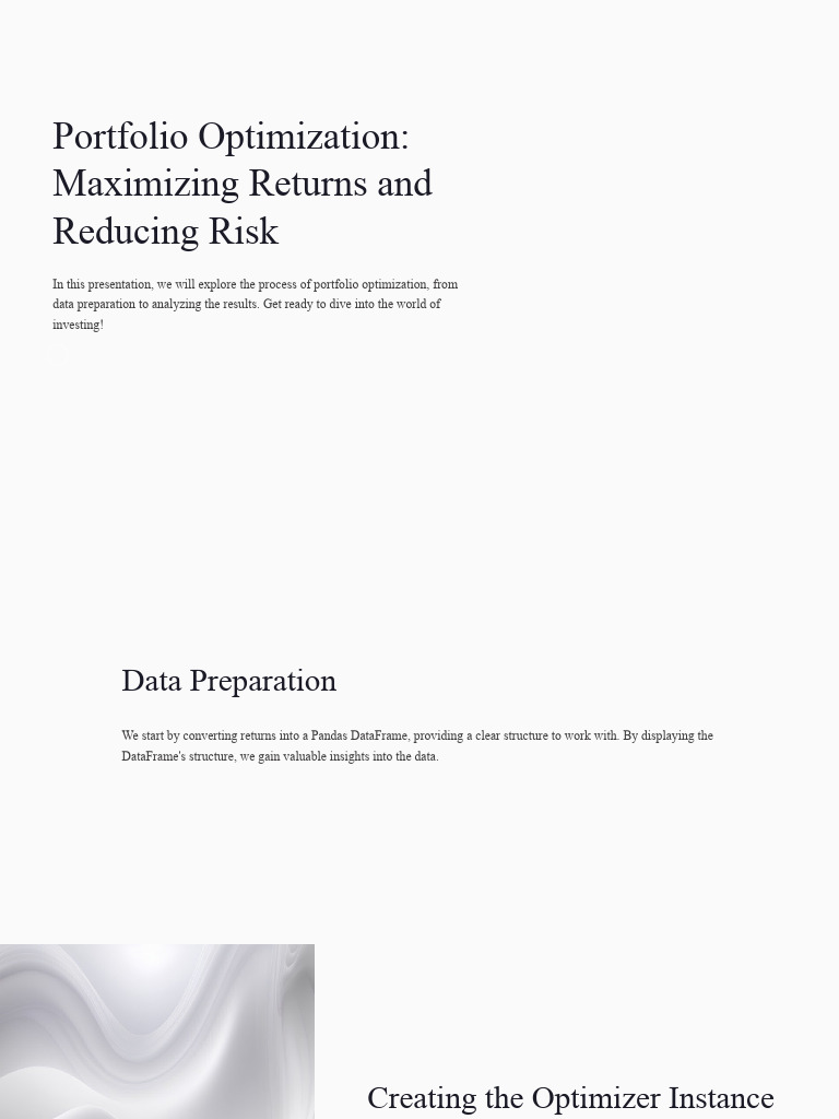 Opt2 ppt2 PDF Beta (Finance) Asset Allocation